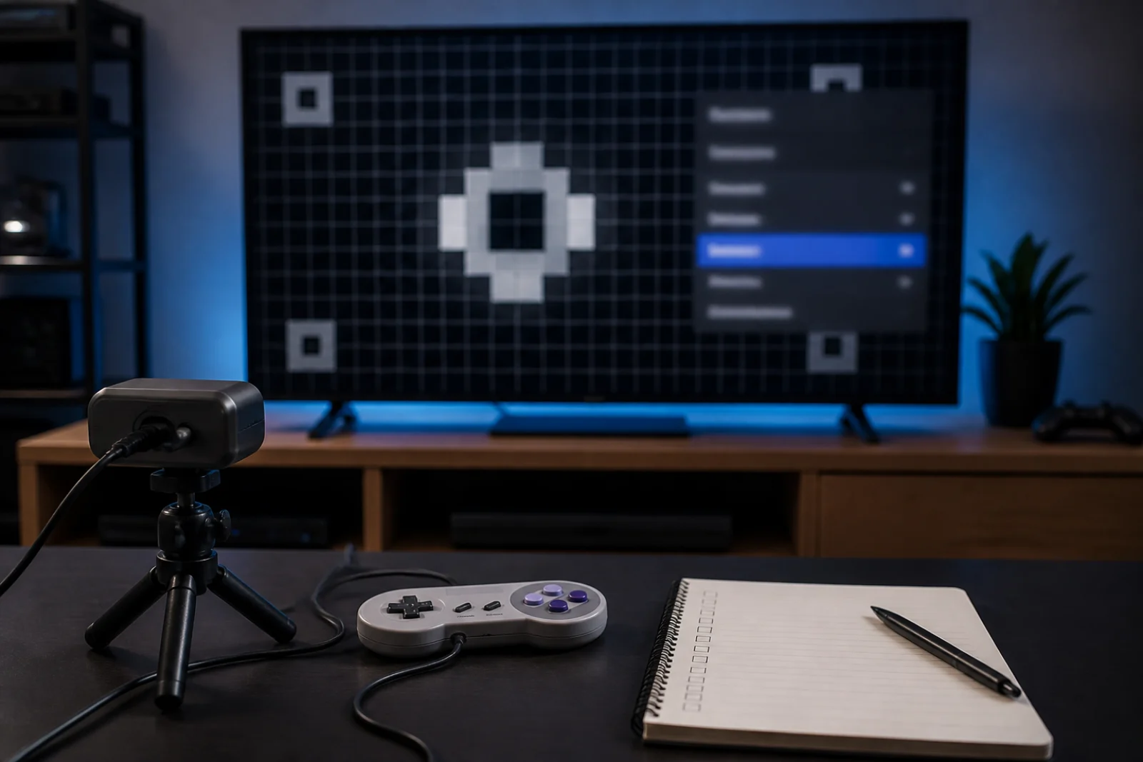 reglage generique de latence affichage et manette pour jouer a des jeux retro