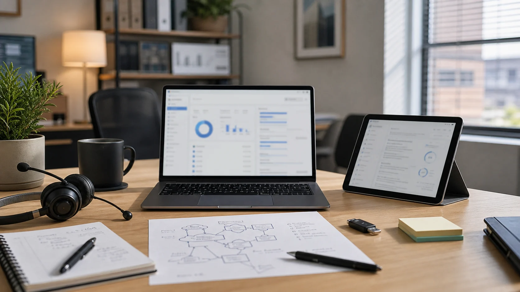 Administrateur informatique préparant le déploiement de postes Windows 365