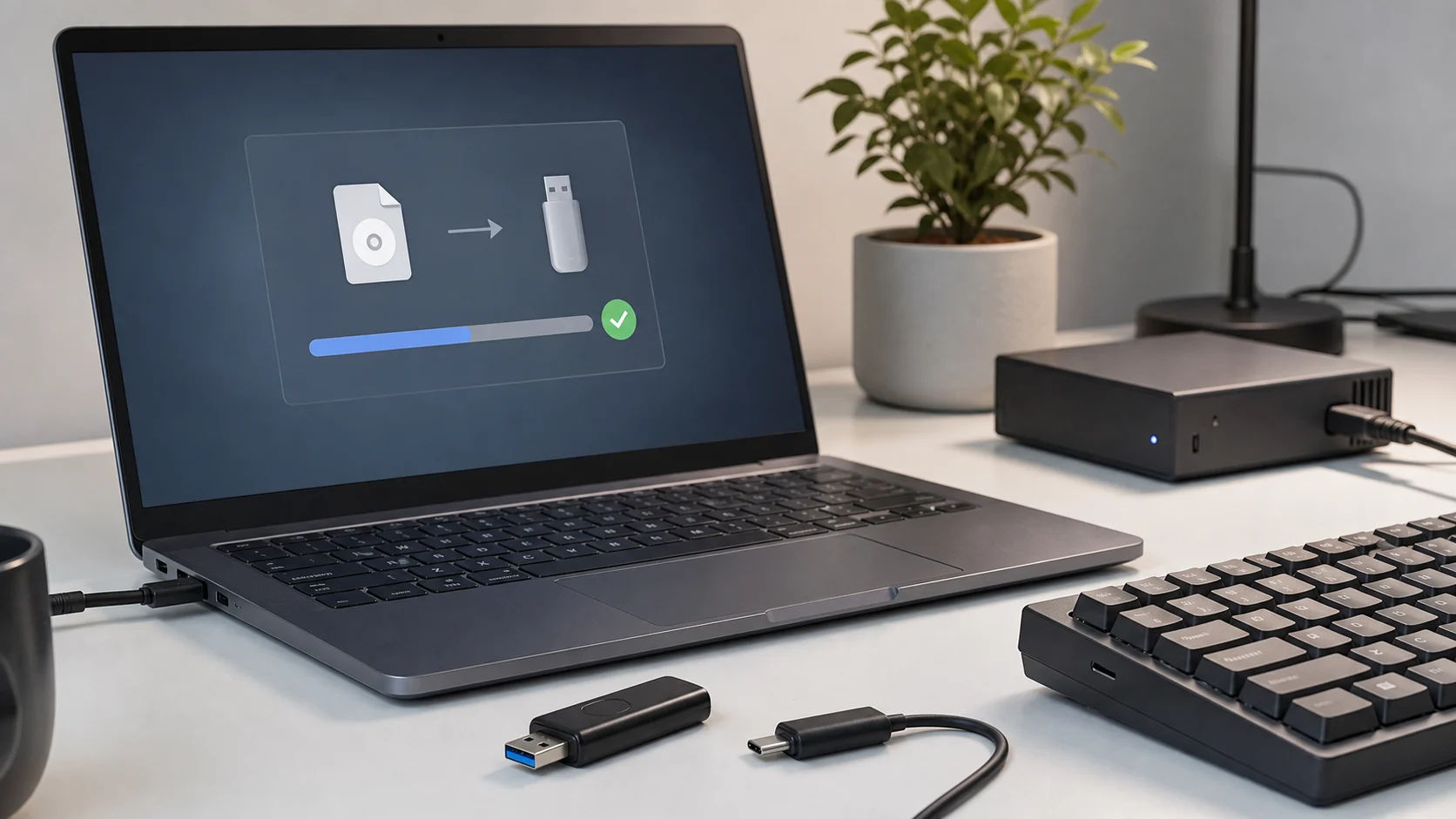 Préparation responsable d une clé USB bootable pour une image Linux