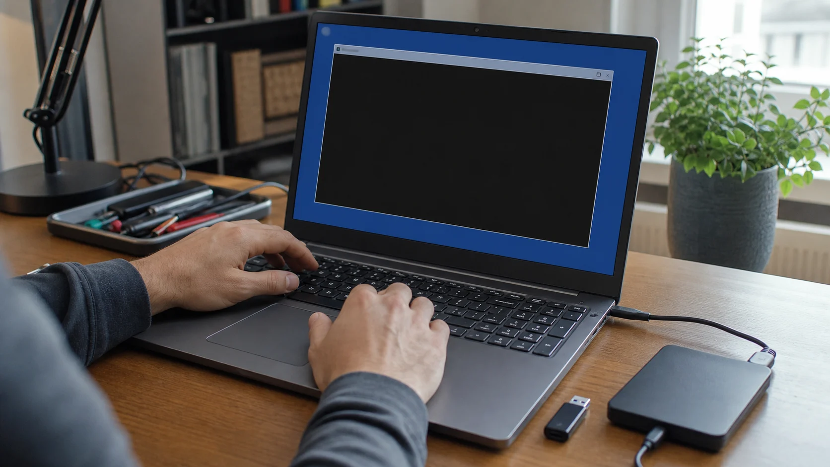 Réparation Windows avec terminal et support USB