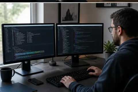 Développeur maintenant une configuration Linux sur deux écrans