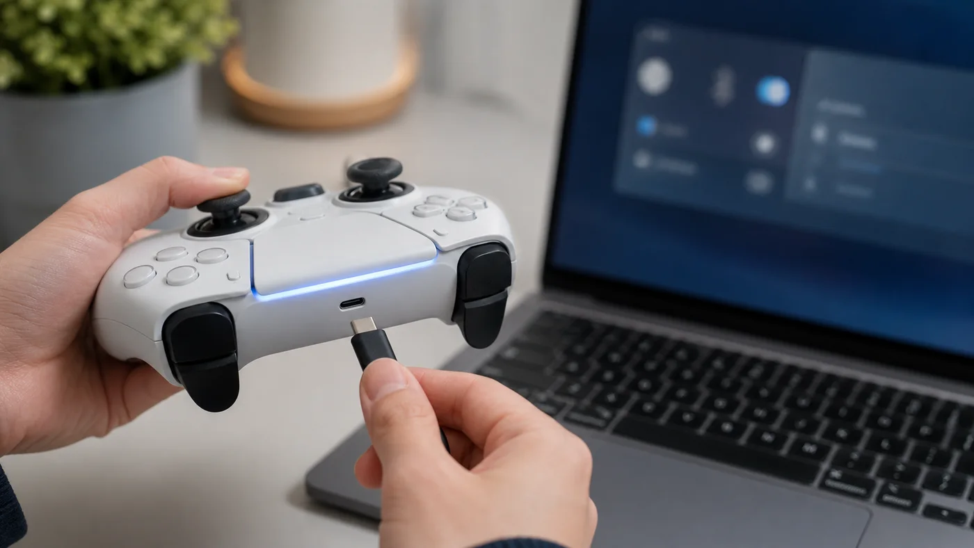 Branchement d une manette sans fil en USB pour lancer son appairage