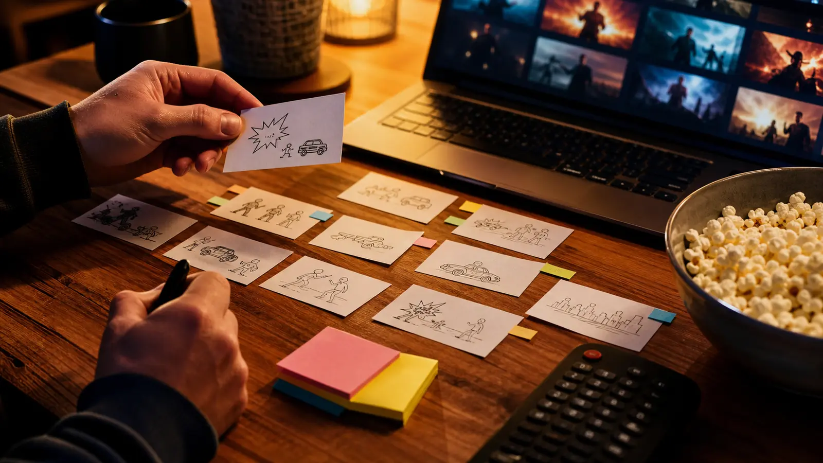 table de sélection pour choisir un film d’action selon l’ambiance de la soirée