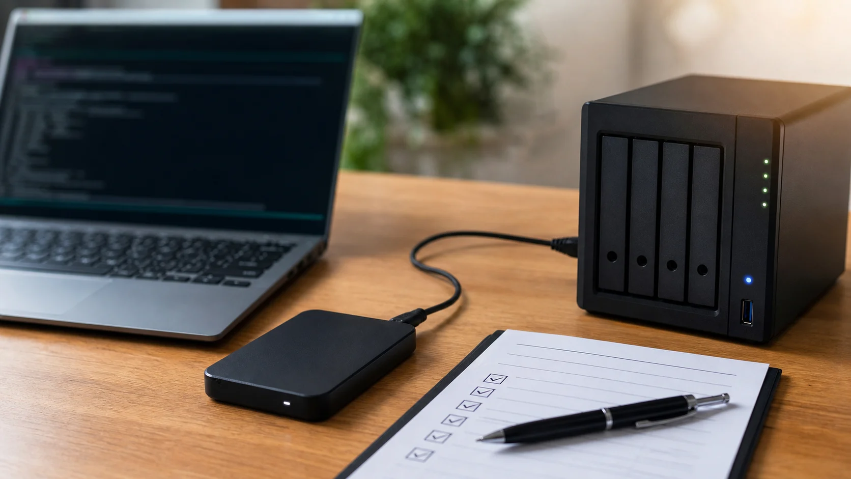 Sauvegarde sur disque externe et NAS avant mise à niveau Linux