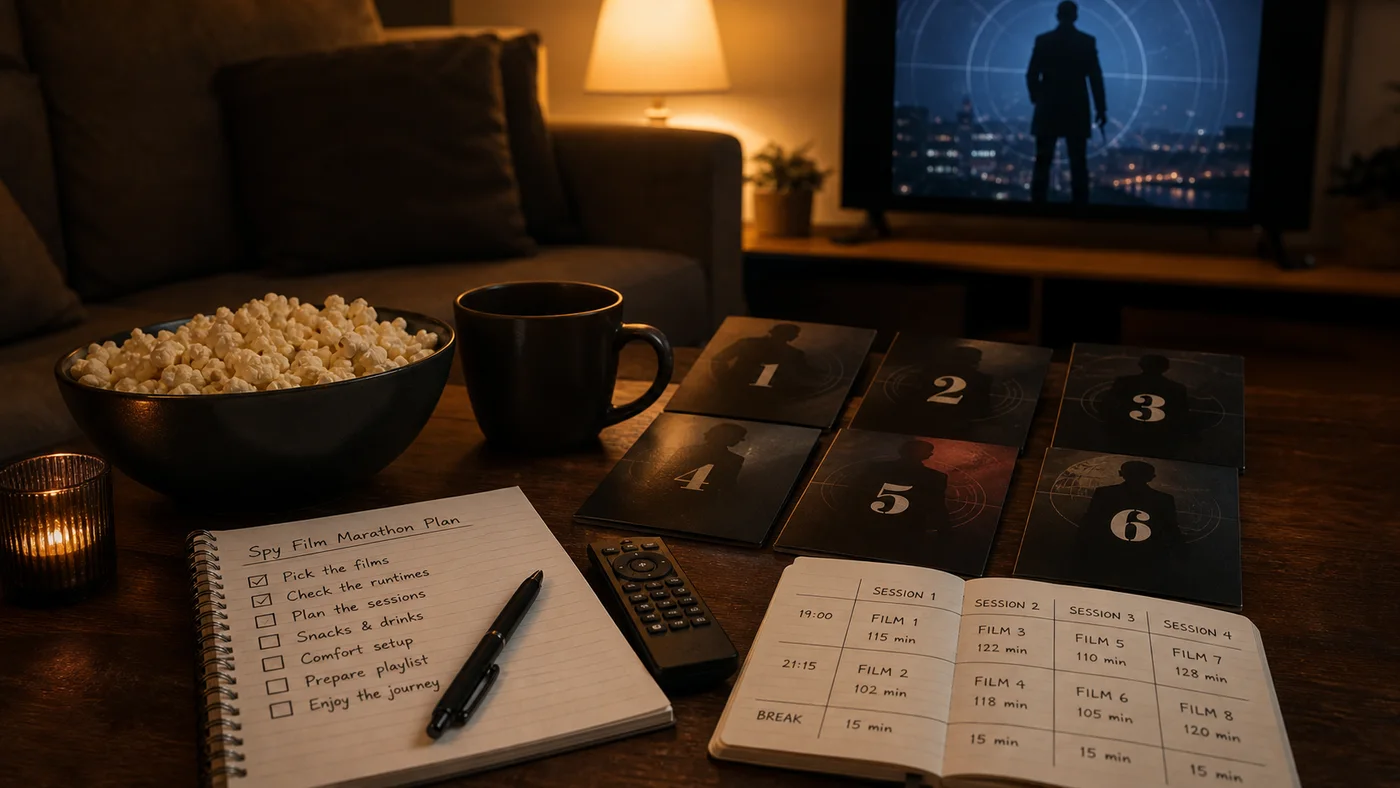 Plan de marathon cinéma pour une longue saga de films d espionnage