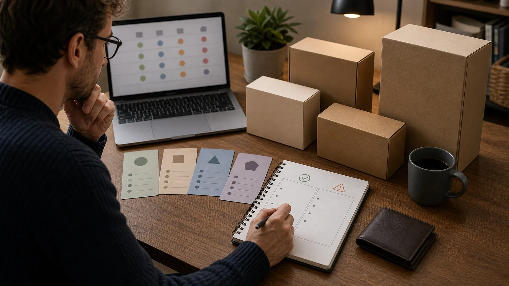 Arbitrage qualité-prix entre plusieurs produits tech génériques sur un bureau