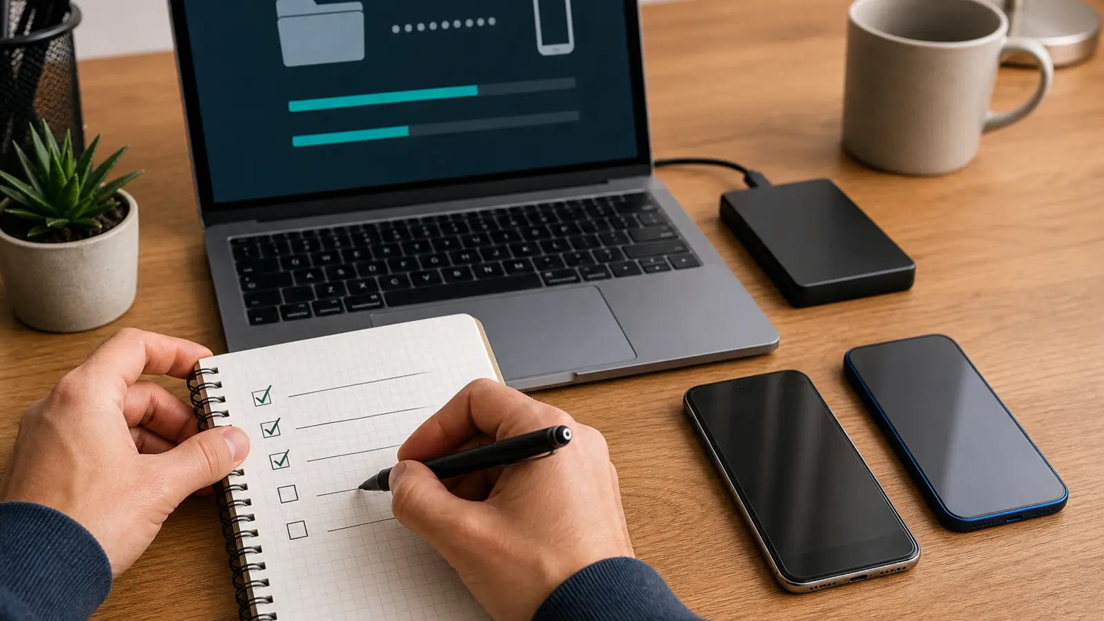 Checklist de sauvegarde avant transfert vers un nouvel iPhone