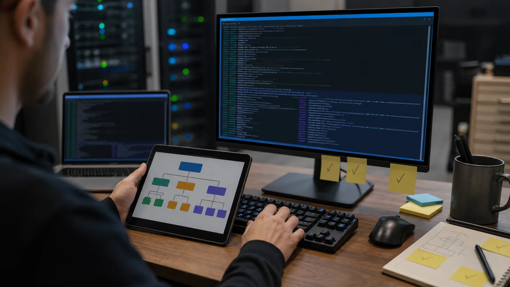 Poste administrateur Linux avec schéma de groupes et validation de comptes