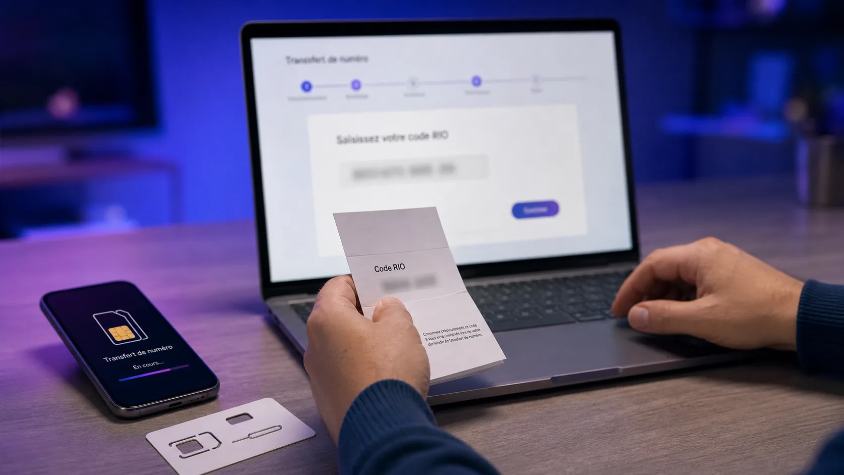 vérification du code RIO avant demande de portabilité